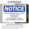 Signmission For The Comfort Of All Guests No Gang Attire, 14 in W x Rectangle, Vinyl Decal OS-2PACK-NS-D-1014-L-12864 - alternate 6
